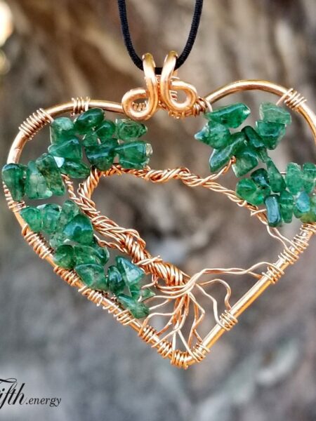 Fifth Energy Jewelry Tree of Life Heart Pendant Unique Gifts