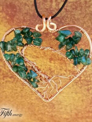 Fifth Energy Jewelry Tree of Life Heart Pendant Unique Gifts