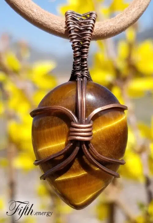 Fifth Energy Jewelry Tigers Eye Pendant Unique Gifts