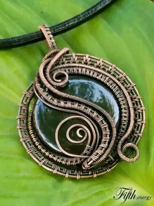 Fifth energy Rainbow Obsidian Pendant Necklace Jewlery