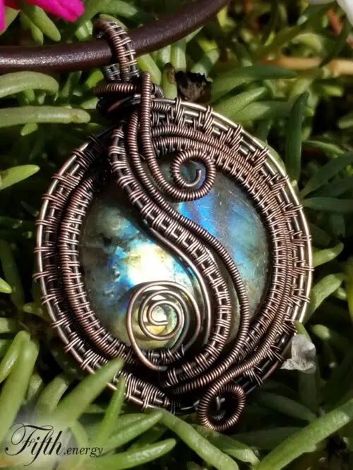 Labradorite Necklace Grade A Gemstone Fifth Energy