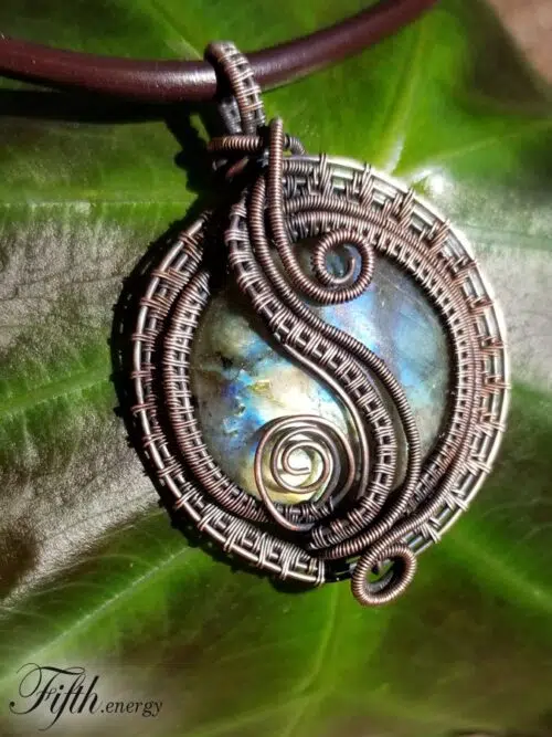 Labradorite Necklace Grade A Gemstone Fifth Energy