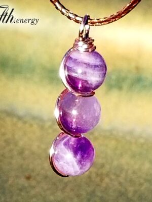 Natural Amethyst Drop Pendant Necklace Fifth Energy Jewelry