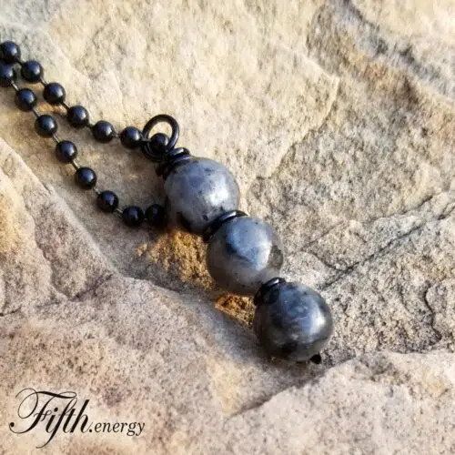 Larvikite Pendant Necklace Fifth Energy Jewelry