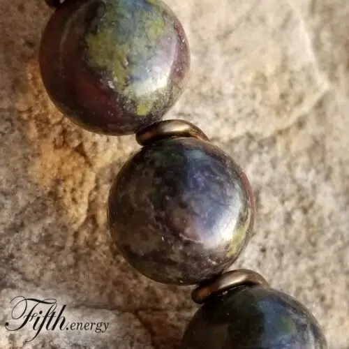 Dragons Blood Jasper Drop Pendant Necklace Fifth Energy Jewelry