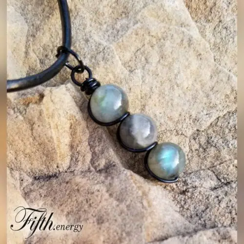 Labradorite Drop Pendant Fifth Energy Jewelry