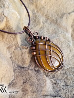 Tigers Eye Pendant Necklace Fifth Energy Jewelry