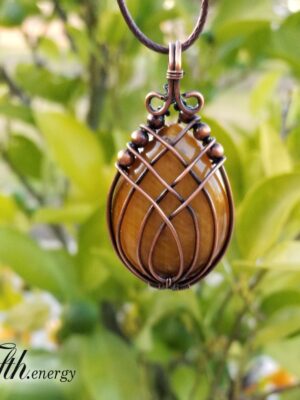 Tigers Eye Pendant Necklace Fifth Energy Jewelry