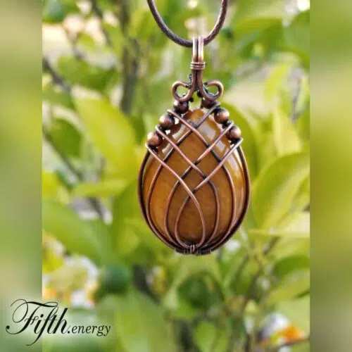 Tigers Eye Pendant Necklace Fifth Energy Jewelry