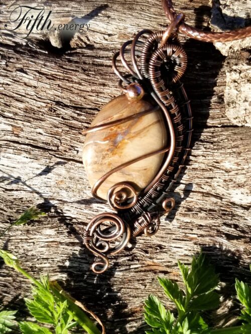 Petrified necklace fifth energy jewelry