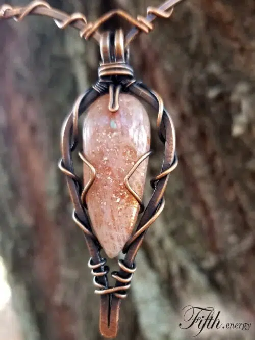 Enchanting Sunstone Choker Necklace Fifth Energy Jewelry