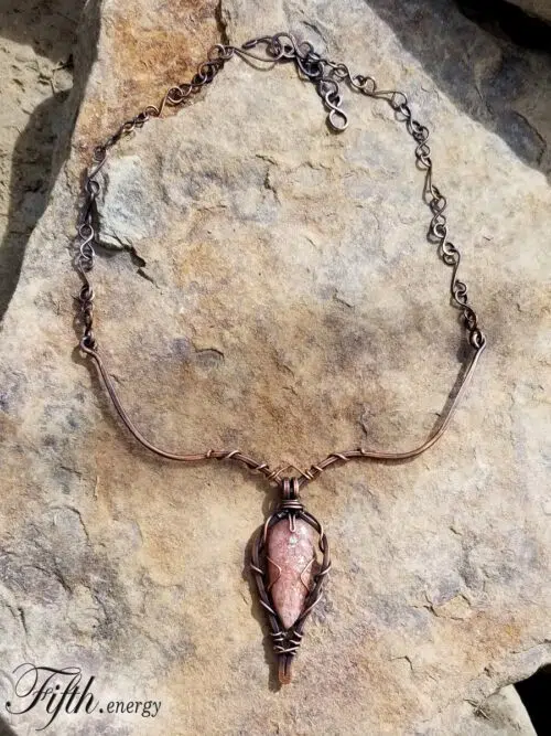Enchanting Sunstone Choker Necklace Fifth Energy Jewelry