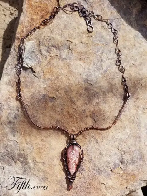 Enchanting Sunstone Choker Necklace Fifth Energy Jewelry