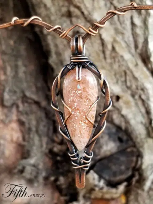 Enchanting Sunstone Choker Necklace Fifth Energy Jewelry