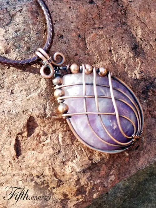 Amethyst Necklace Fifth Energy
