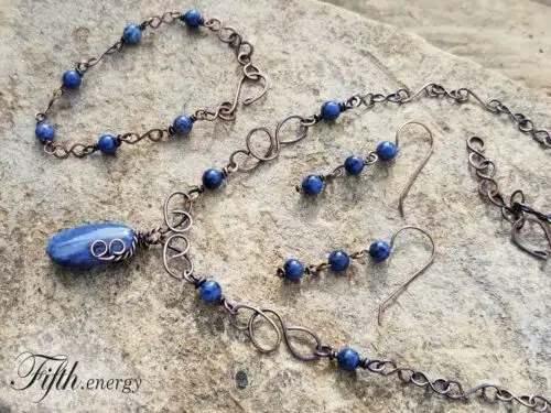 Sunset Dumortierite Fifth Energy Jewelry