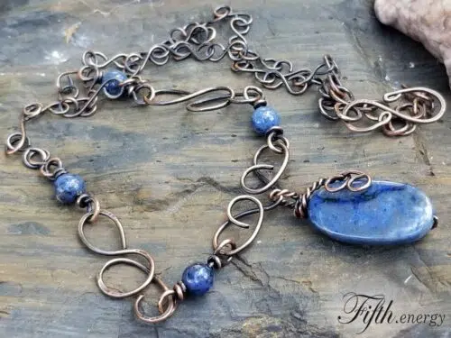 Sunset Dumortierite Fifth Energy Jewelry