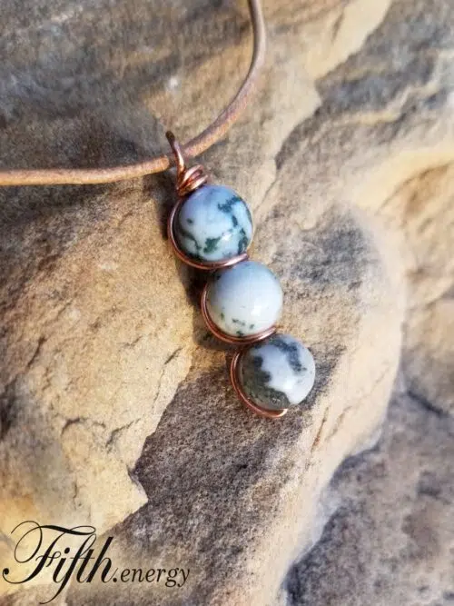 Tree Agate Pendant Necklace Fifth Energy Jewelry
