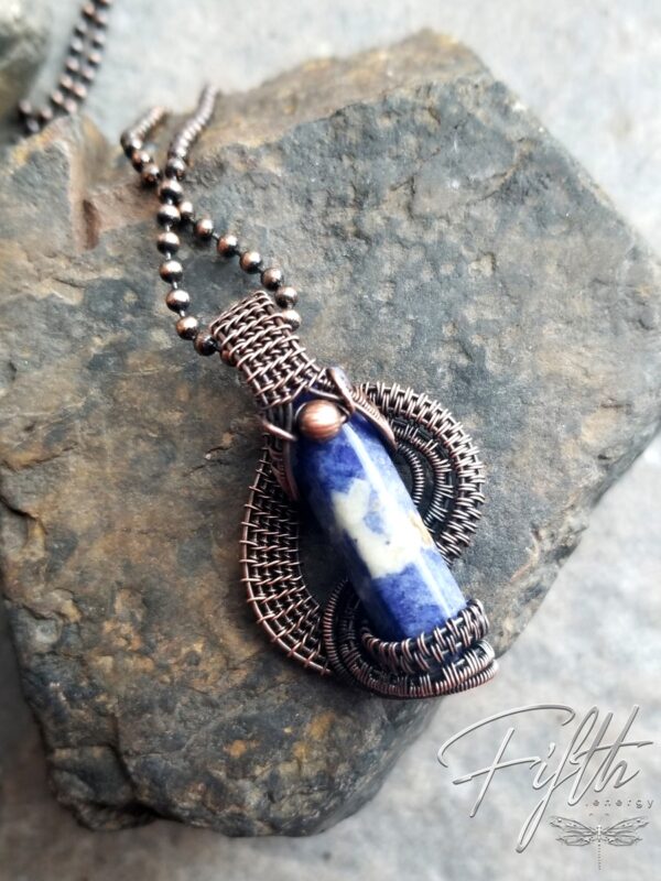 Sodalite Point Pendant Fifth Energy Jewelry