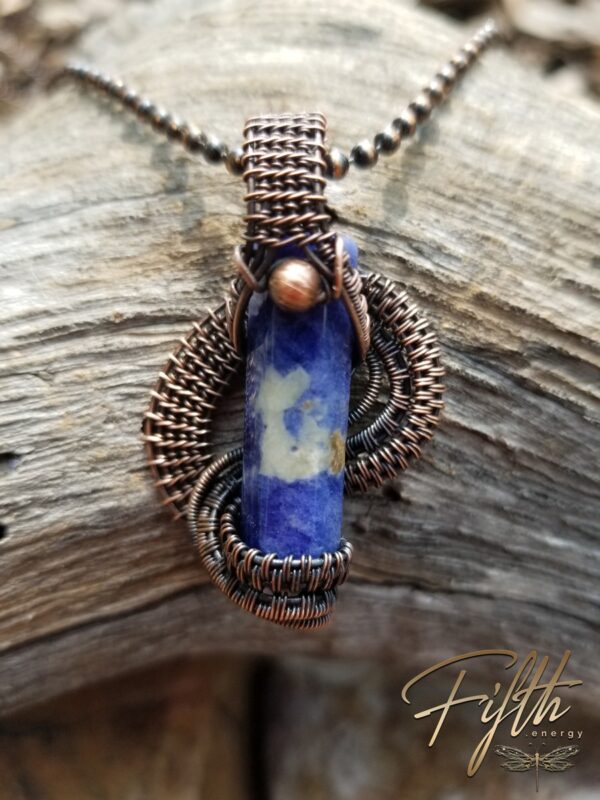 Sodalite Point Pendant Fifth Energy Jewelry