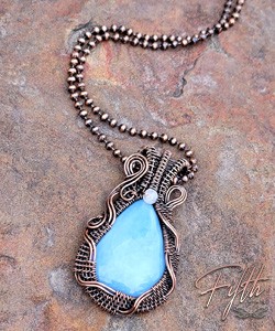 Blue Opal and copper necklace care