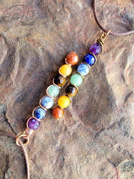 Chakra Drop Necklace Fifth Energy Jewelry
