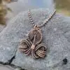 Copper Clover Necklace Fifth Energy Jewelry
