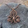 Copper Clover Pendant Fifth Energy Jewelry
