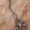 Copper Clover Pendant Fifth Energy Jewelry