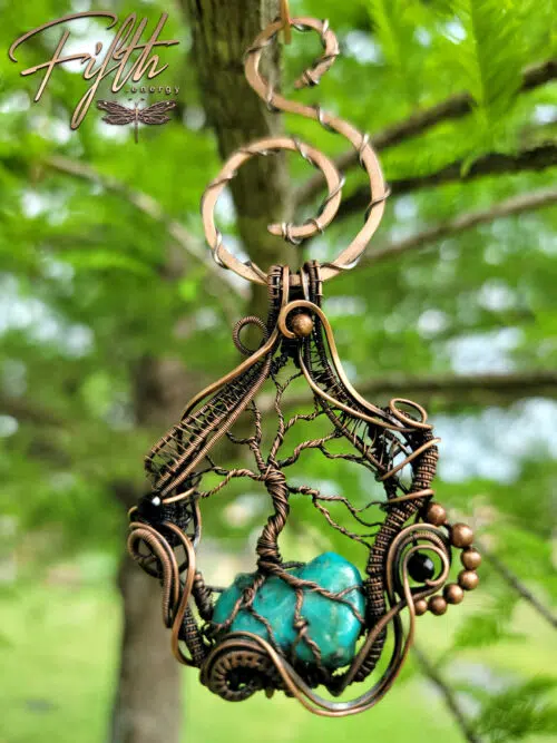 Tree of Life Copper Hanging Art Fifth Energy Creations
