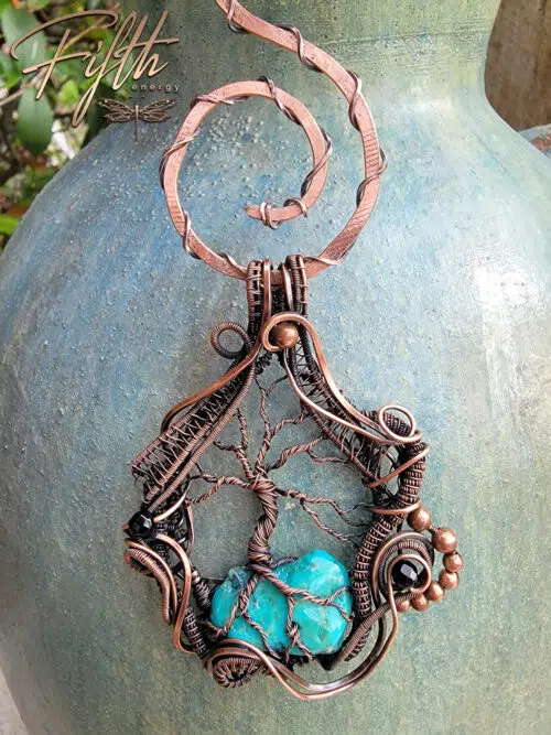 Tree of Life Copper Hanging Art Fifth Energy Creations