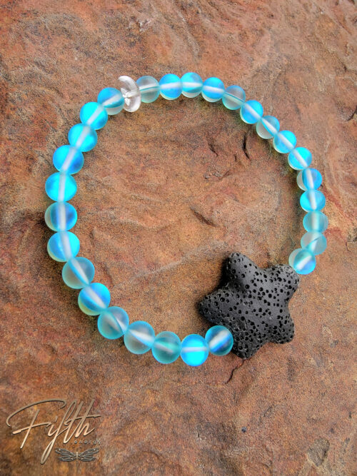 Fifth Energy Carribean Oceans Black Lava Starfish Bracelet