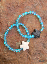 Fifth Energy Carribean Oceans Black White Lava Starfish Bracelet
