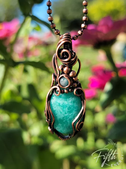 Copper and Amazonite Necklace