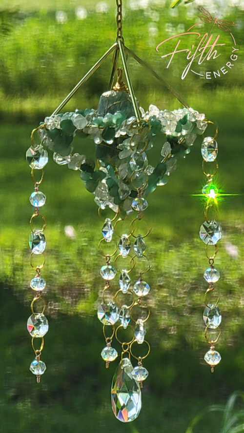 Raw Aventurine Suncatcher Fifth Energy Jewelry
