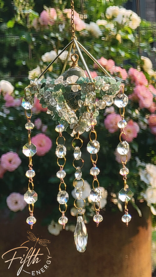 Raw Aventurine Suncatcher Fifth Energy Jewelry