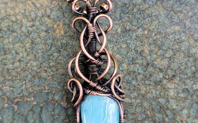 Larimar Necklace Blue Ice