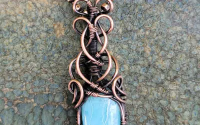 Larimar Necklace Blue Ice