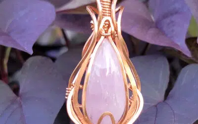 Lavender Kunzite Copper Necklace