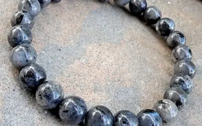 Mens Larvikite Gemstone Bracelet