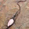 Celtic Style Rhodochrosite Copper Energy Necklace Fifth Energy Jewelry