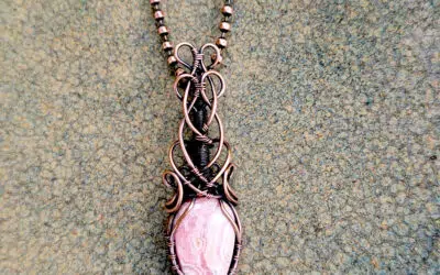 Celtic Rhodochrosite Necklace