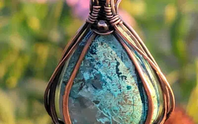 Shattuckite and Copper Necklace