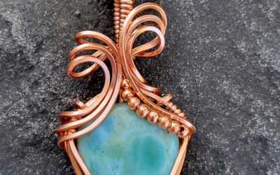 Larimar and Copper Necklace