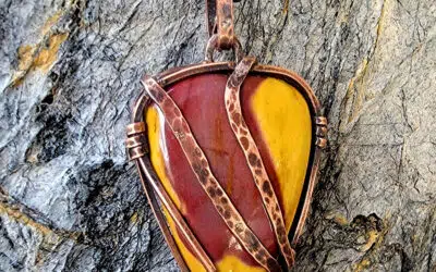 Mookaite Mens Copper Necklace