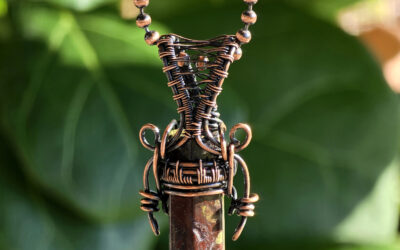 Mens Dragons Blood Jasper Amulet – “Soldier” Series