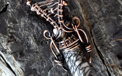 Mens Zebra Jasper Amulet – “Soldier” Series