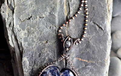 Sodalite Heart Necklace
