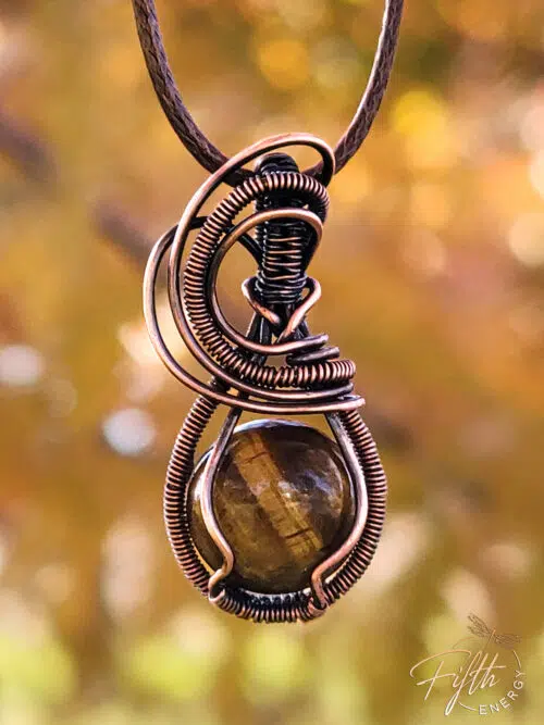 Mini Tigers Eye Necklace Fifth Energy Jewelry