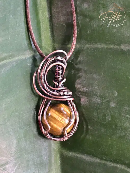 Mini Tigers Eye Necklace Fifth Energy Jewelry
